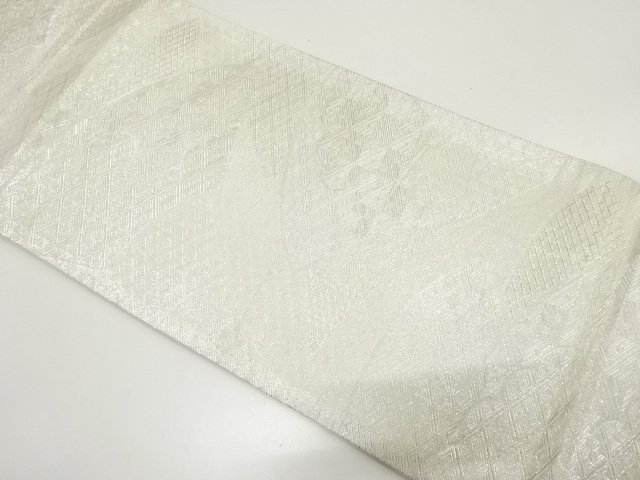 JAPANESE KIMONO / FUKURO OBI / SILK / SAGANISHIKI / WOVEN JIGAMI & CLASSICAL PATTERN